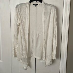 White cotton cardigan